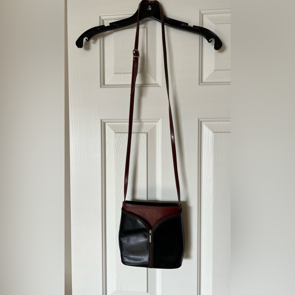 Tan 90s Small Italian Vera Pelle Handbag,